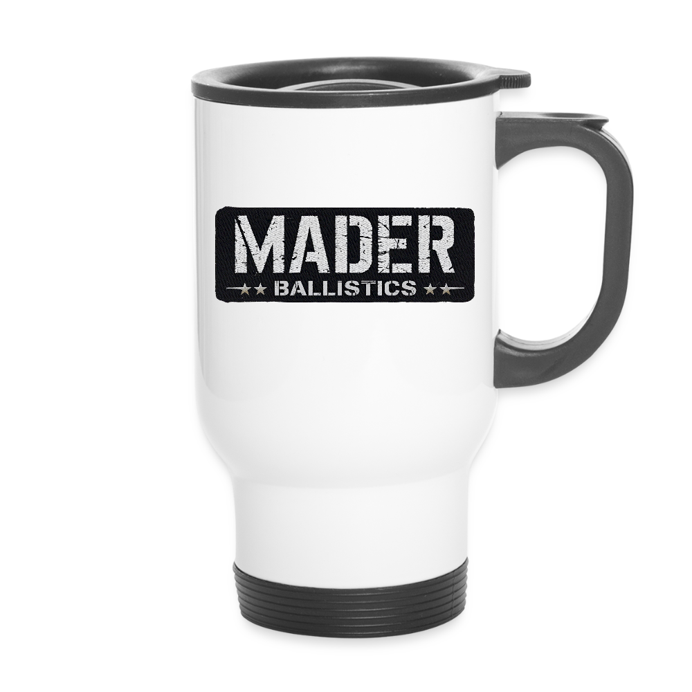 MB Patch Logo Travel Mug - white