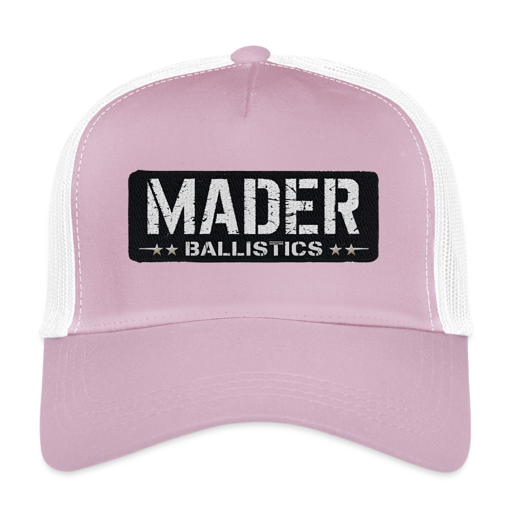 MB Patch Trucker Cap (Pink & White) - lilac/white 