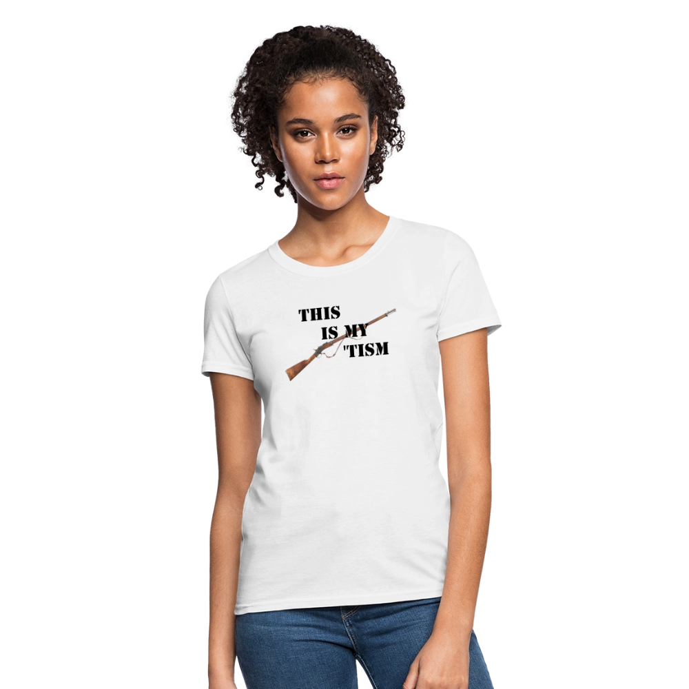 The Is... Tee Womens (Black) - white