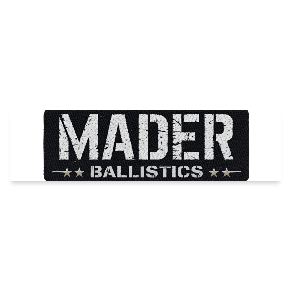 MB Patch Bumper Sticker (White) - white matte