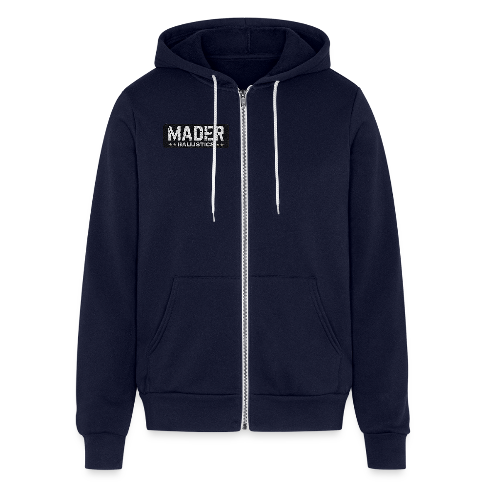 MB Patch Zip Hoodie - navy