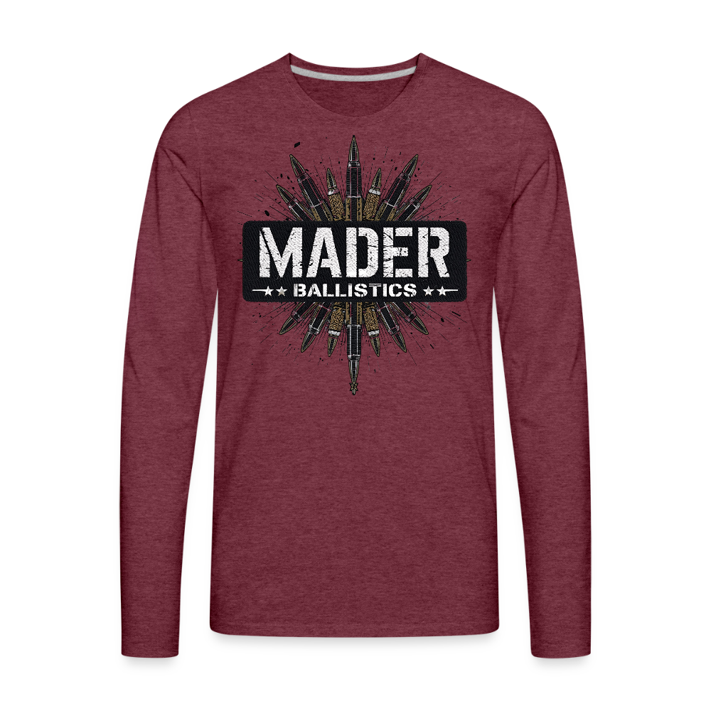 MB Logo Long Sleeve - heather burgundy