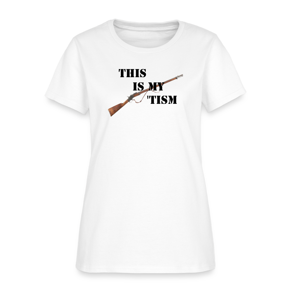 The Is... Tee Womens (Black) - white