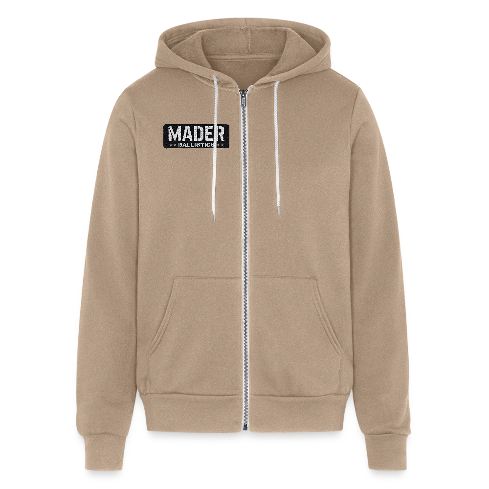 MB Patch Zip Hoodie - tan