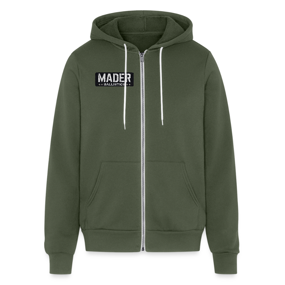 MB Patch Zip Hoodie - military green